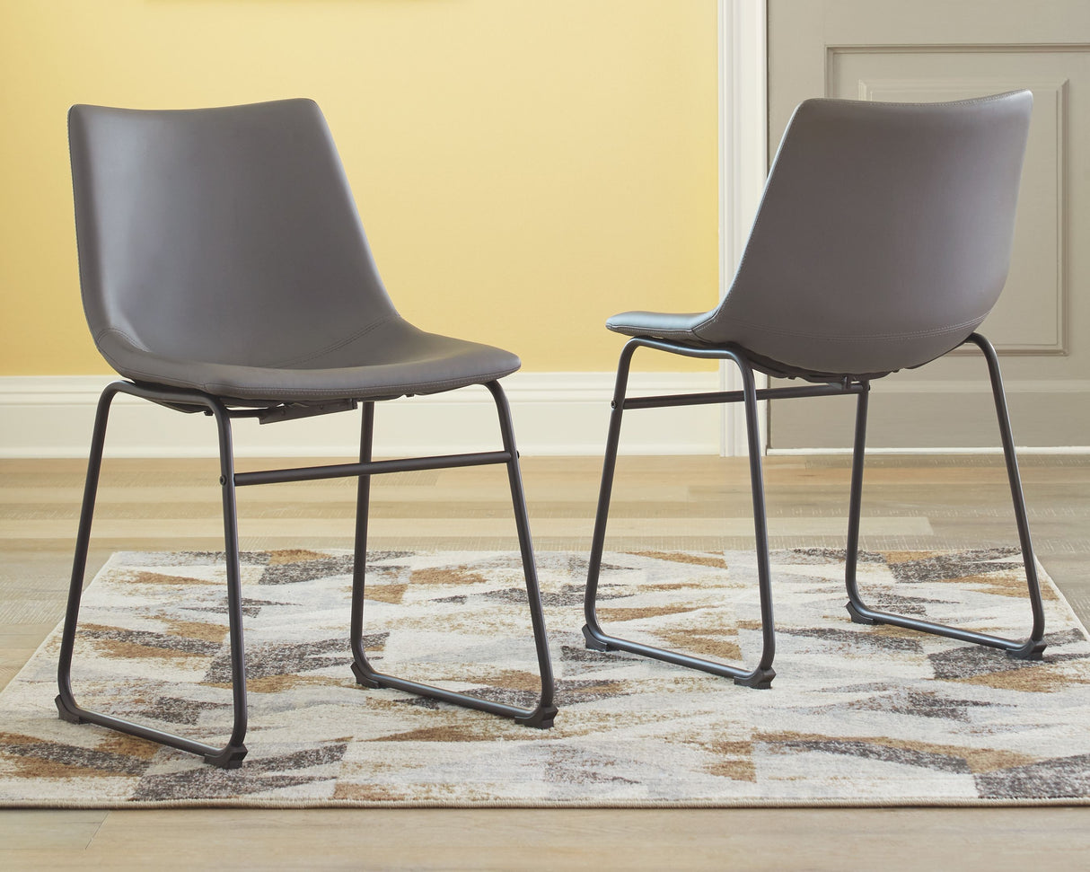 Centiar - Upholstered Side Chair Gray 2 Pieces by Signature Design by Ashley® | Bel Furniture