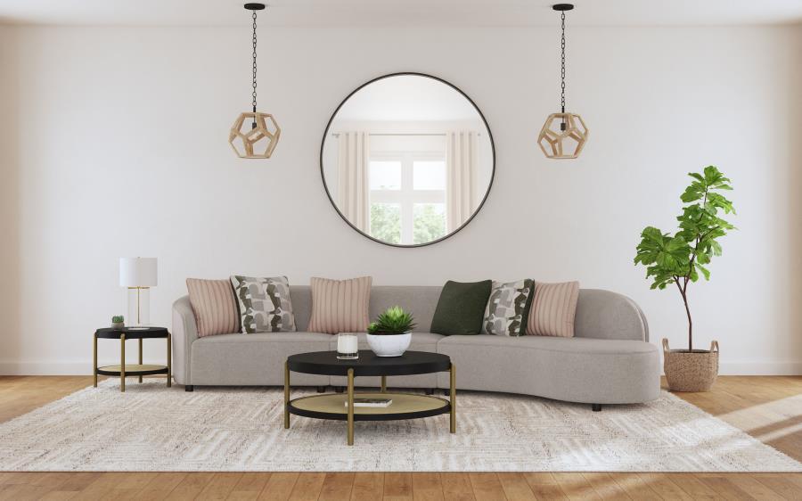 Arini - Round Coffee Table With Storage Shelf by Coaster Fine Furniture | Bel Furniture