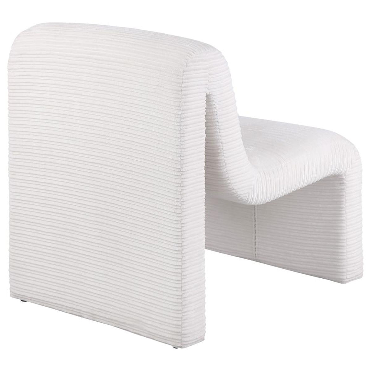 Drayton - Upholstered Curved Armless Accent Chair by Coaster Fine Furniture | Bel Furniture