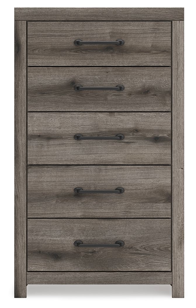 Graystorm - Brown Gray - Five Drawer Chest by Signature Design by Ashley® | Bel Furniture