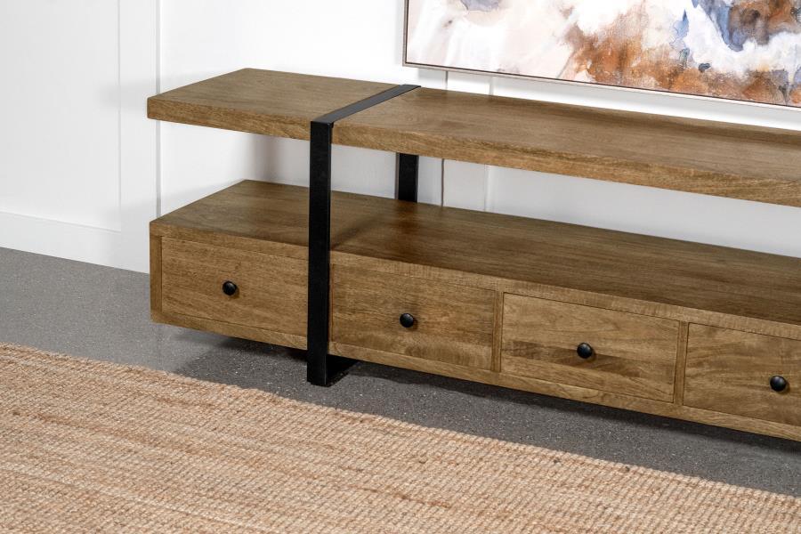Otto - 5-Drawer Mango Wood TV Stand Media Console - Brown by Coaster Fine Furniture | Bel Furniture