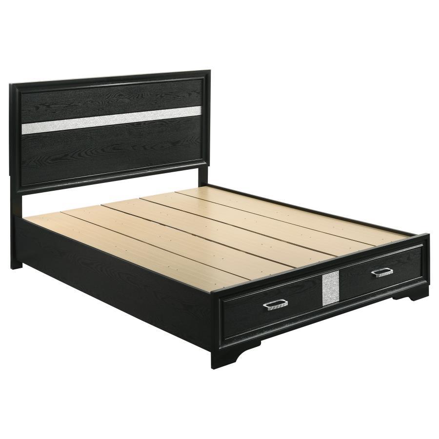 Miranda - Storage Wood Panel Bed by CoasterEveryday | Bel Furniture