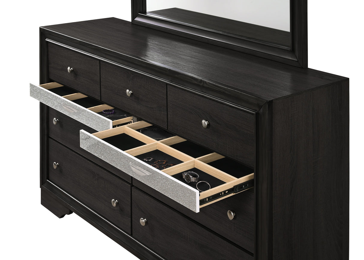 Regata - Dresser, Mirror by Crown Mark | Bel Furniture