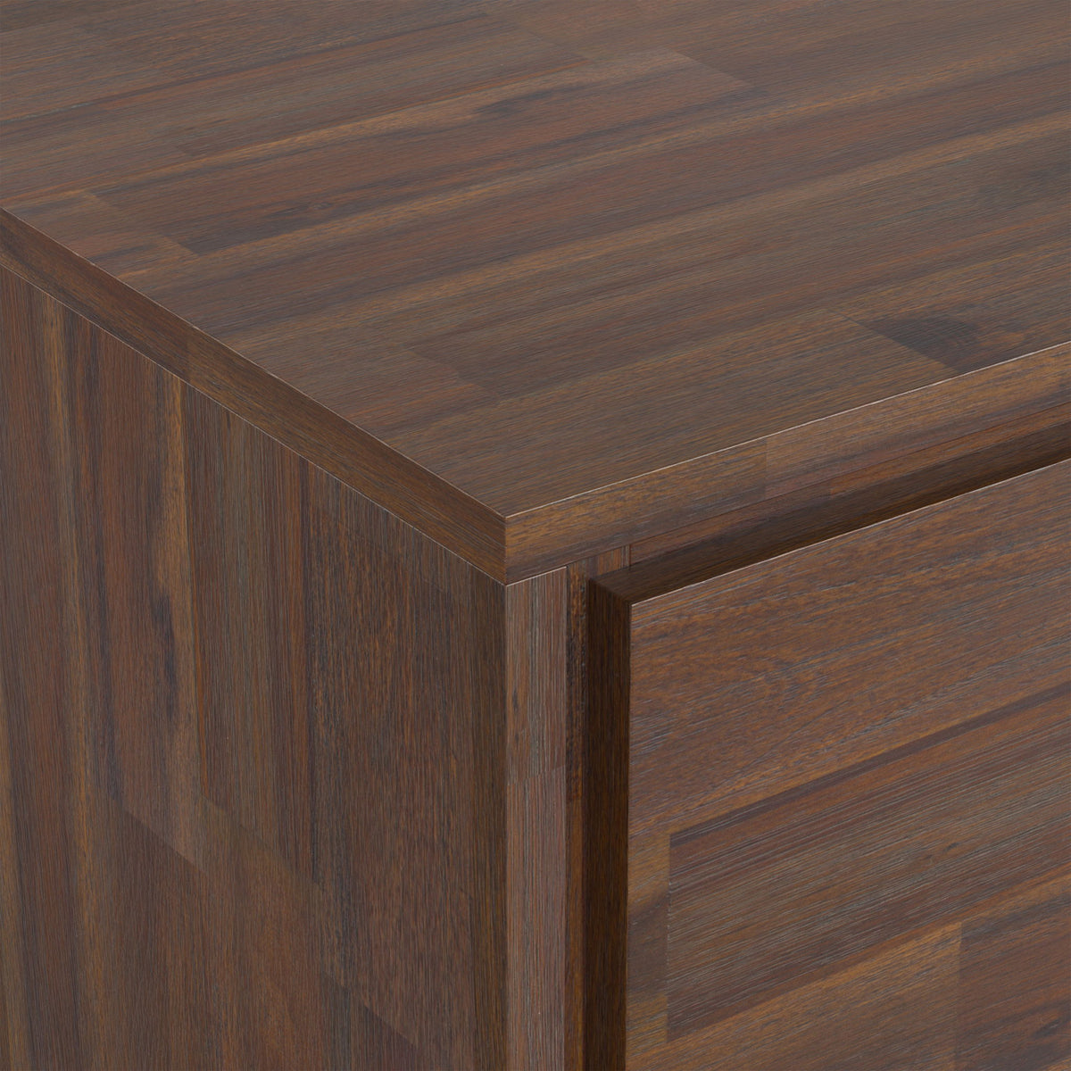 Lowry - TV Media Stand - Distressed Charcoal Brown