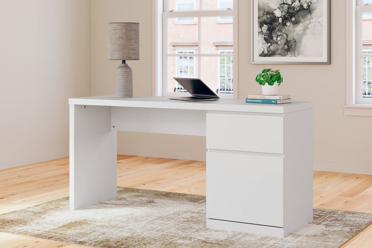 Onita - White - Home Office Desk by Signature Design by Ashley® | Bel Furniture