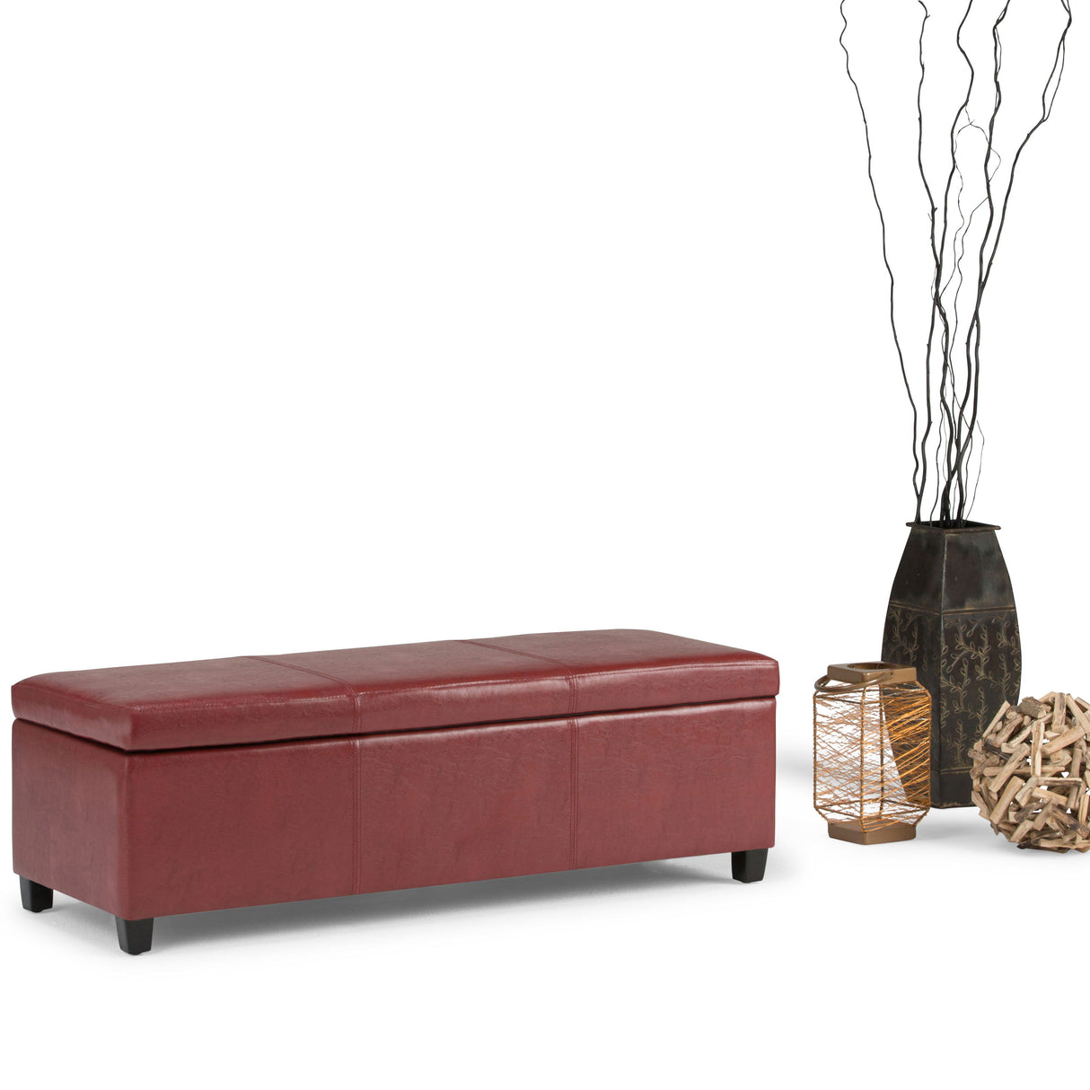 Avalon - Multifunctional Storage Ottoman Bench by Simpli-Home | Bel Furniture