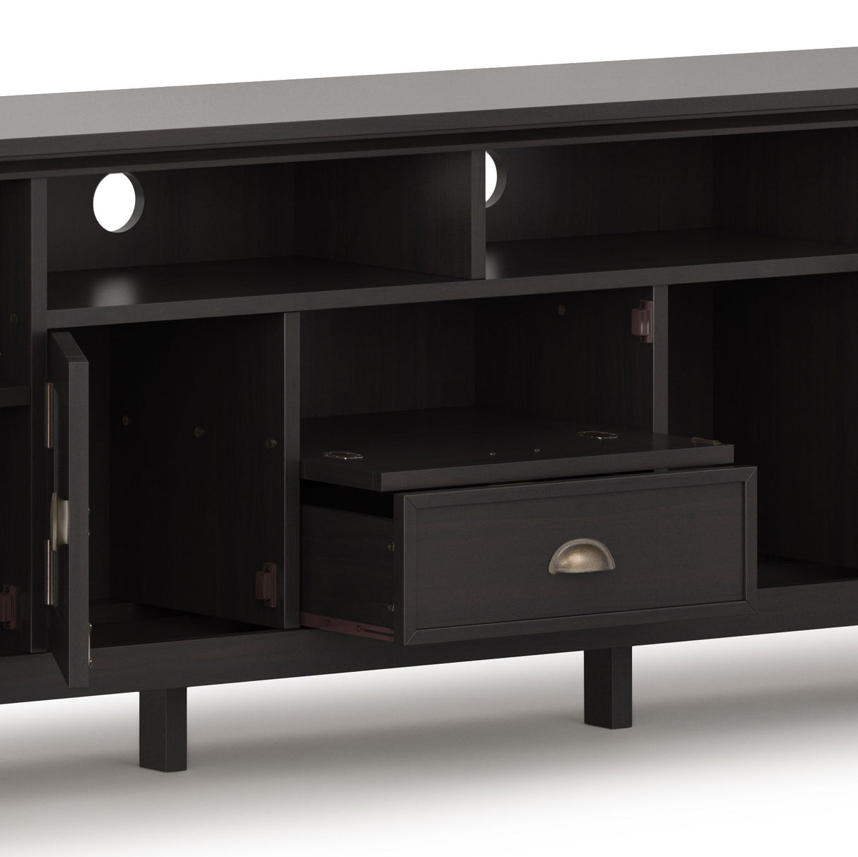 Redmond - TV Media Stand - Hickory Brown by Simpli-Home | Bel Furniture