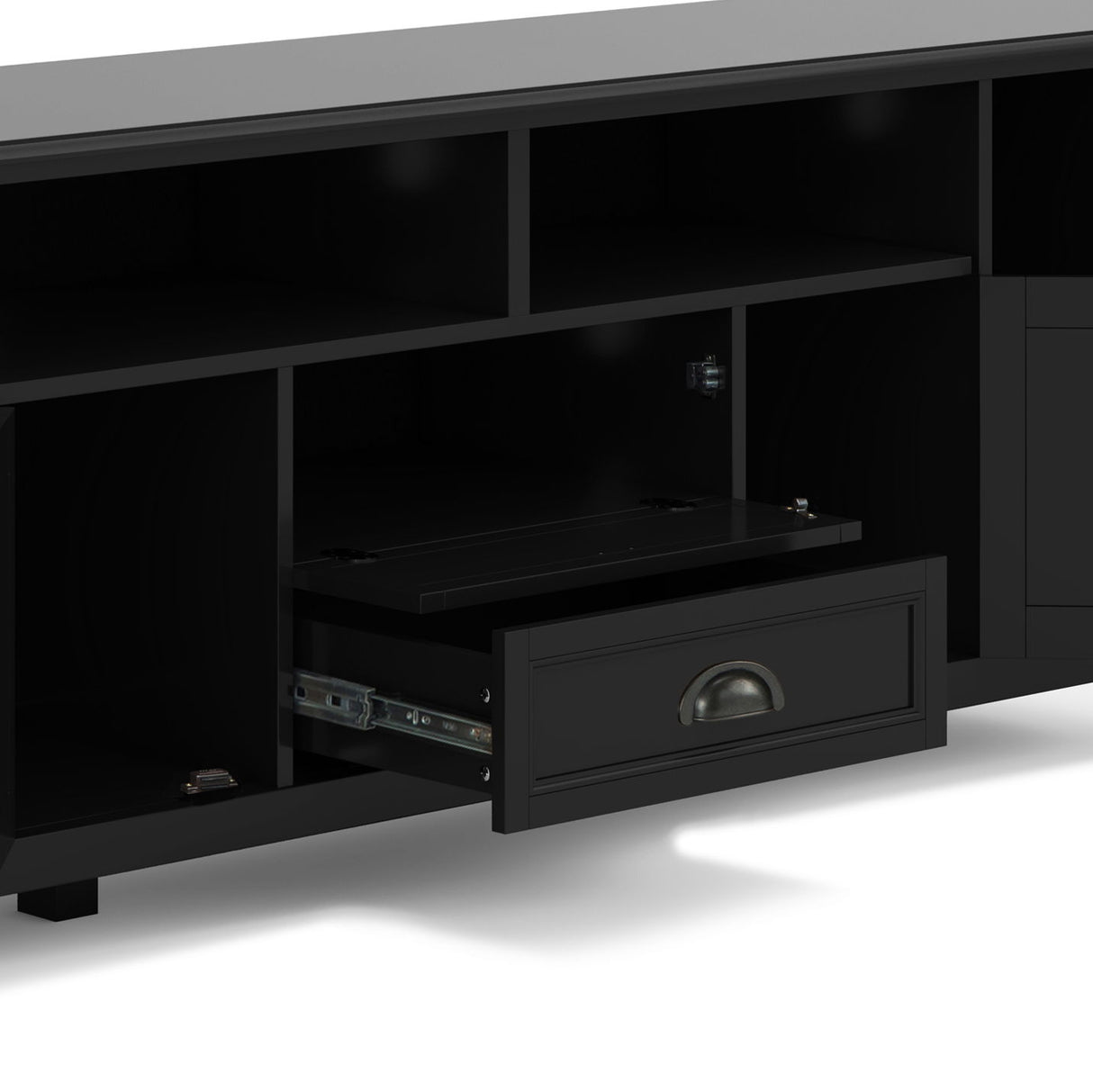 Burlington - TV Media Stand by Simpli-Home | Bel Furniture