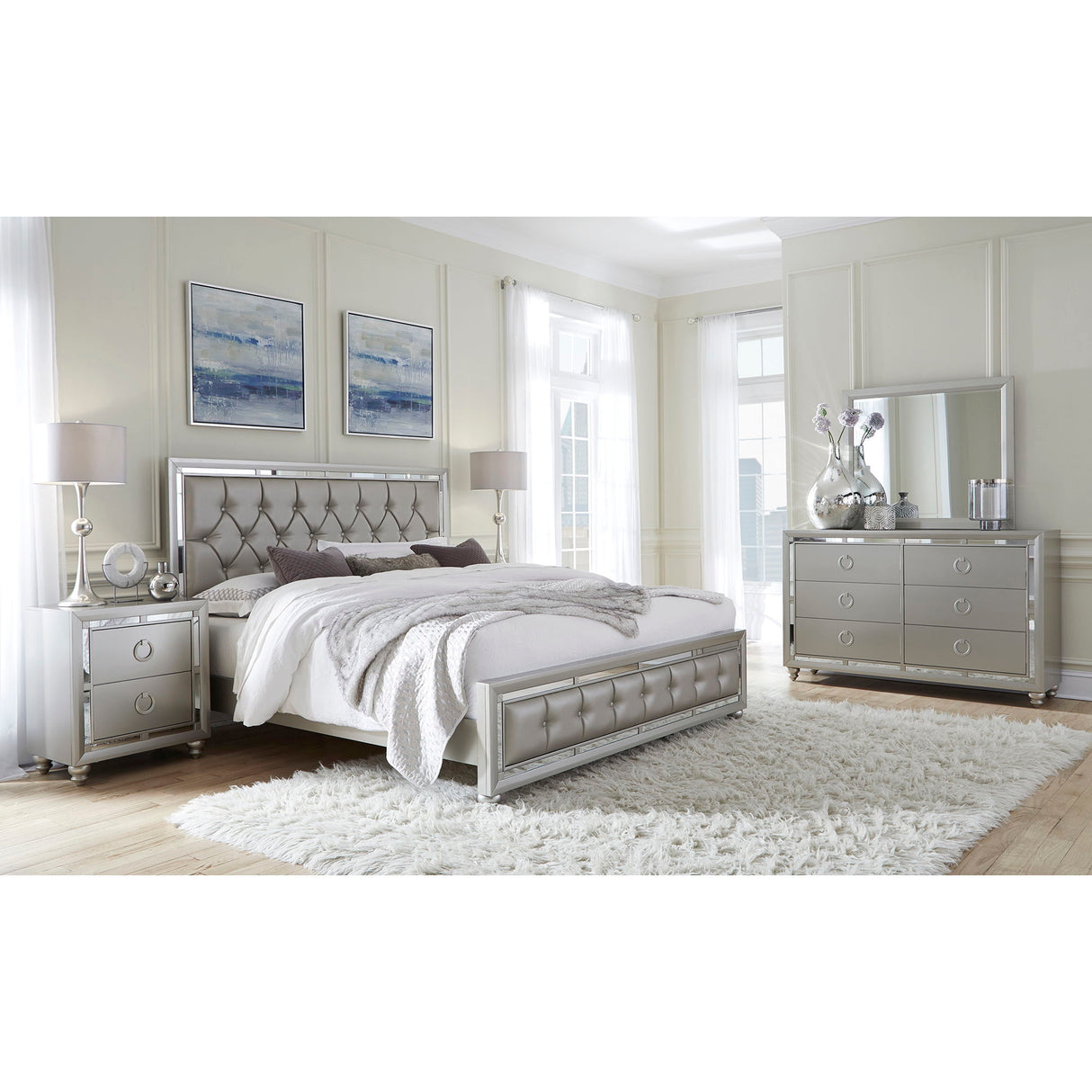 Chloe - Full Bed - Gemstone Silver