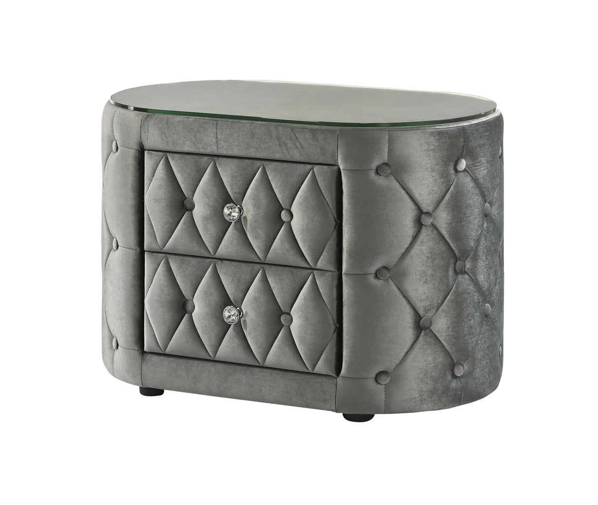 Voltare - Nightstand Gray by Crown Mark | Bel Furniture