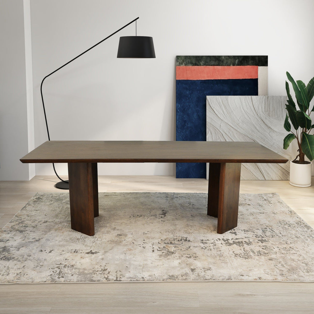 Alden - Dining Table - Walnut by Ashcroft Furniture | Bel Furniture