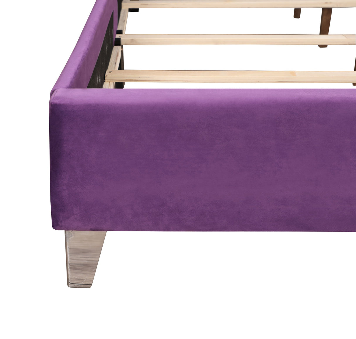 Upholstered Nailhead Trim Chic Bed - view 24