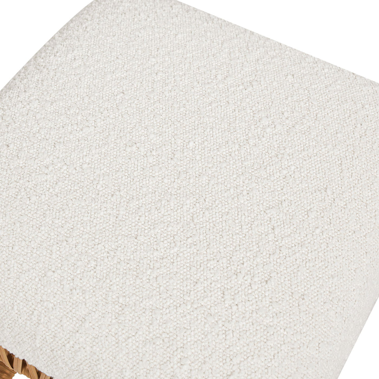 Lucia - Backless Upholstered Counter Stool With Frame - Ivory White by Jennifer Taylor Home | Bel Furniture