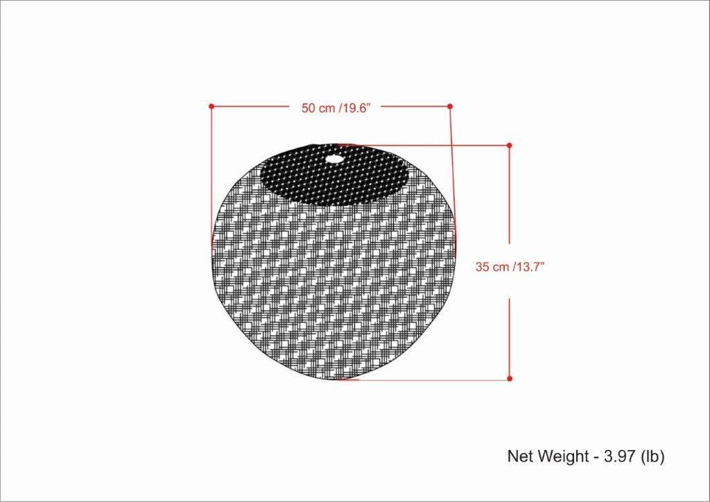 Sonata - Handcrafted Round Knitted Outdoor / Indoor Pouf