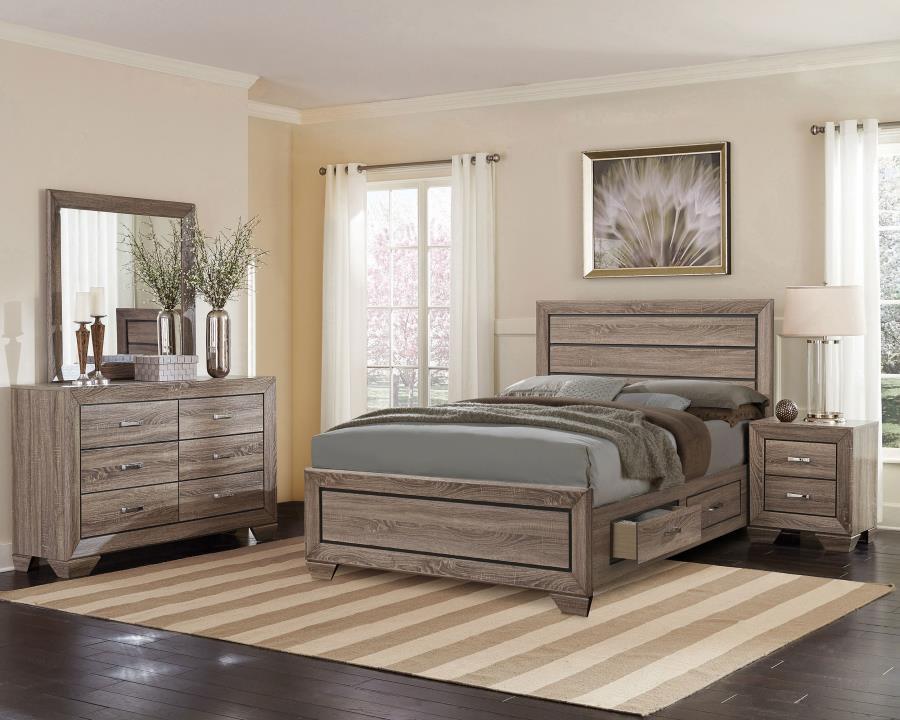 Kauffman - Wood Storage Panel Bed by CoasterEveryday | Bel Furniture
