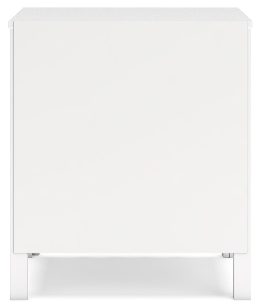 Hallityn - White - Two Drawer Night Stand by Signature Design by Ashley® | Bel Furniture