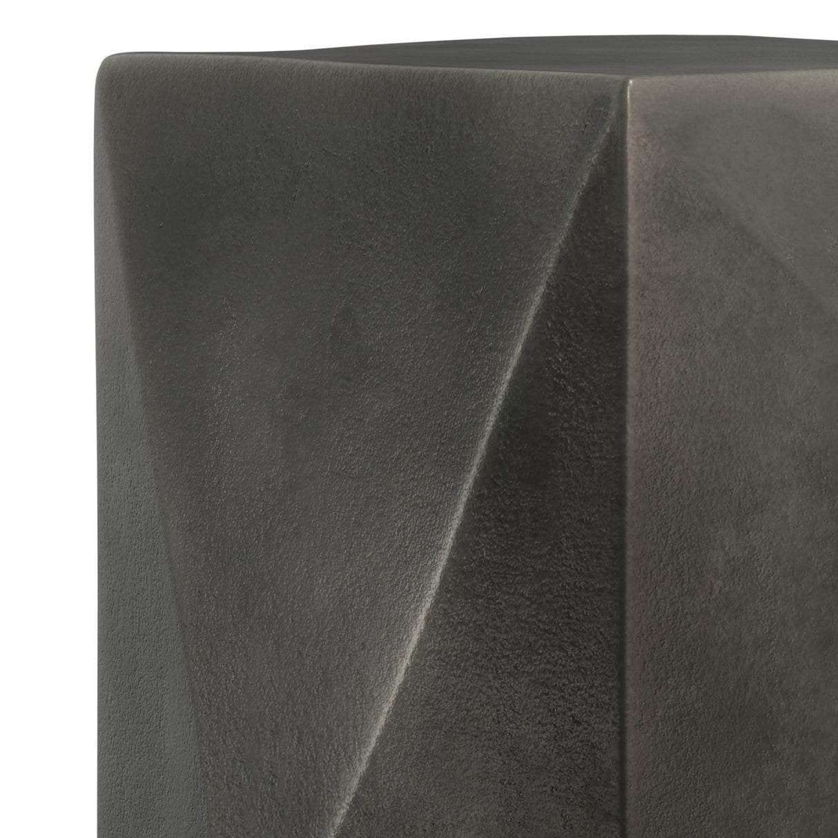 Danner - Cast Aluminum Side Table - Black by Simpli-Home | Bel Furniture