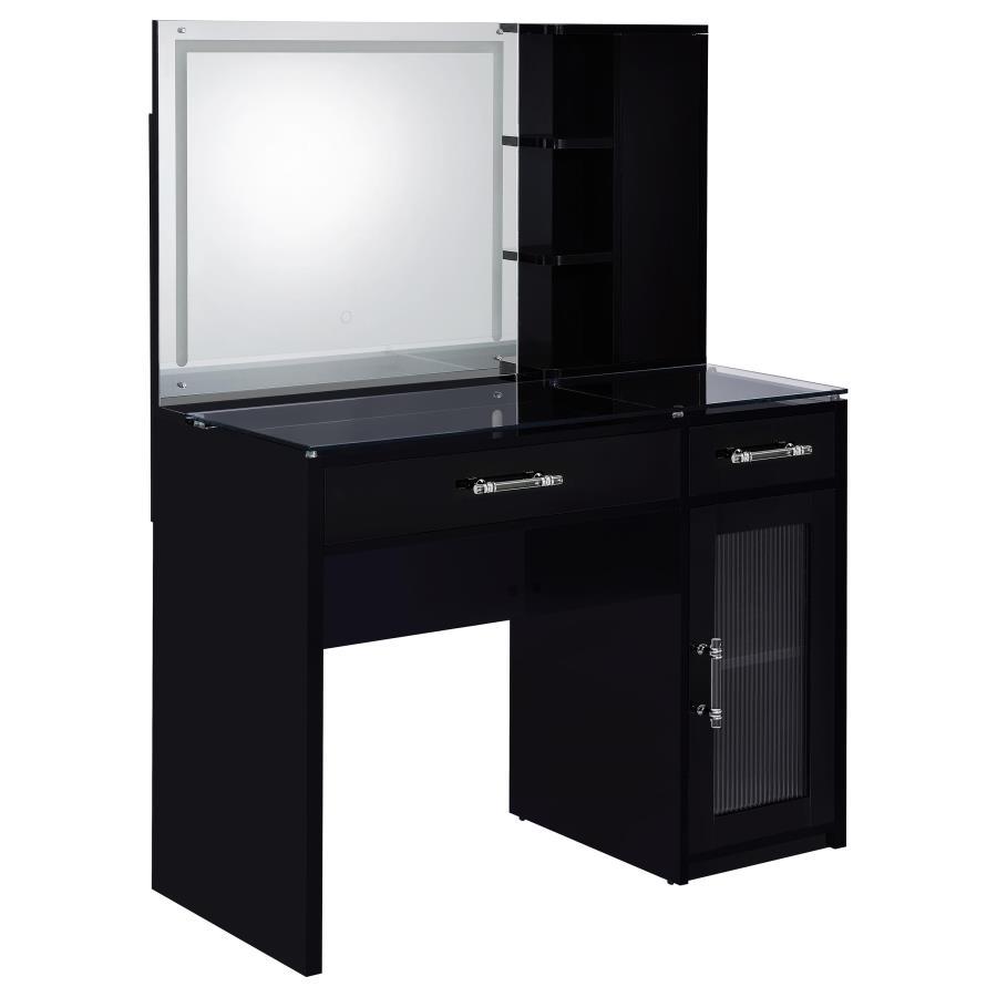 Flora - 2-Drawer Vanity Set With LED Mirror by Coaster Fine Furniture | Bel Furniture