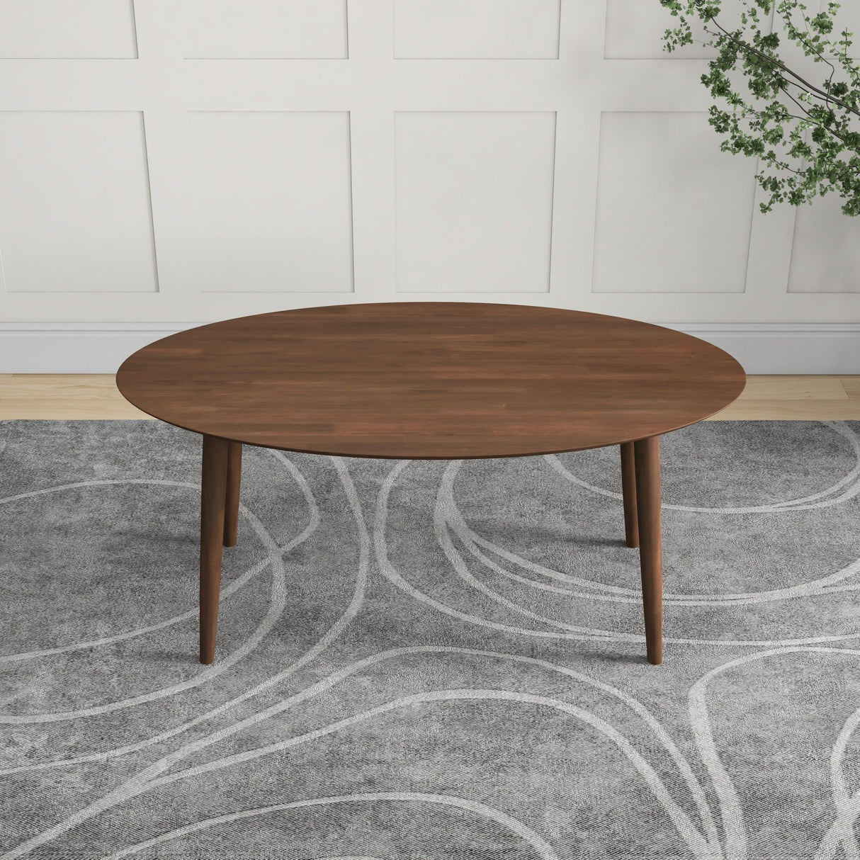 Ada - Mid-Century Modern Style Oval Dining Table
