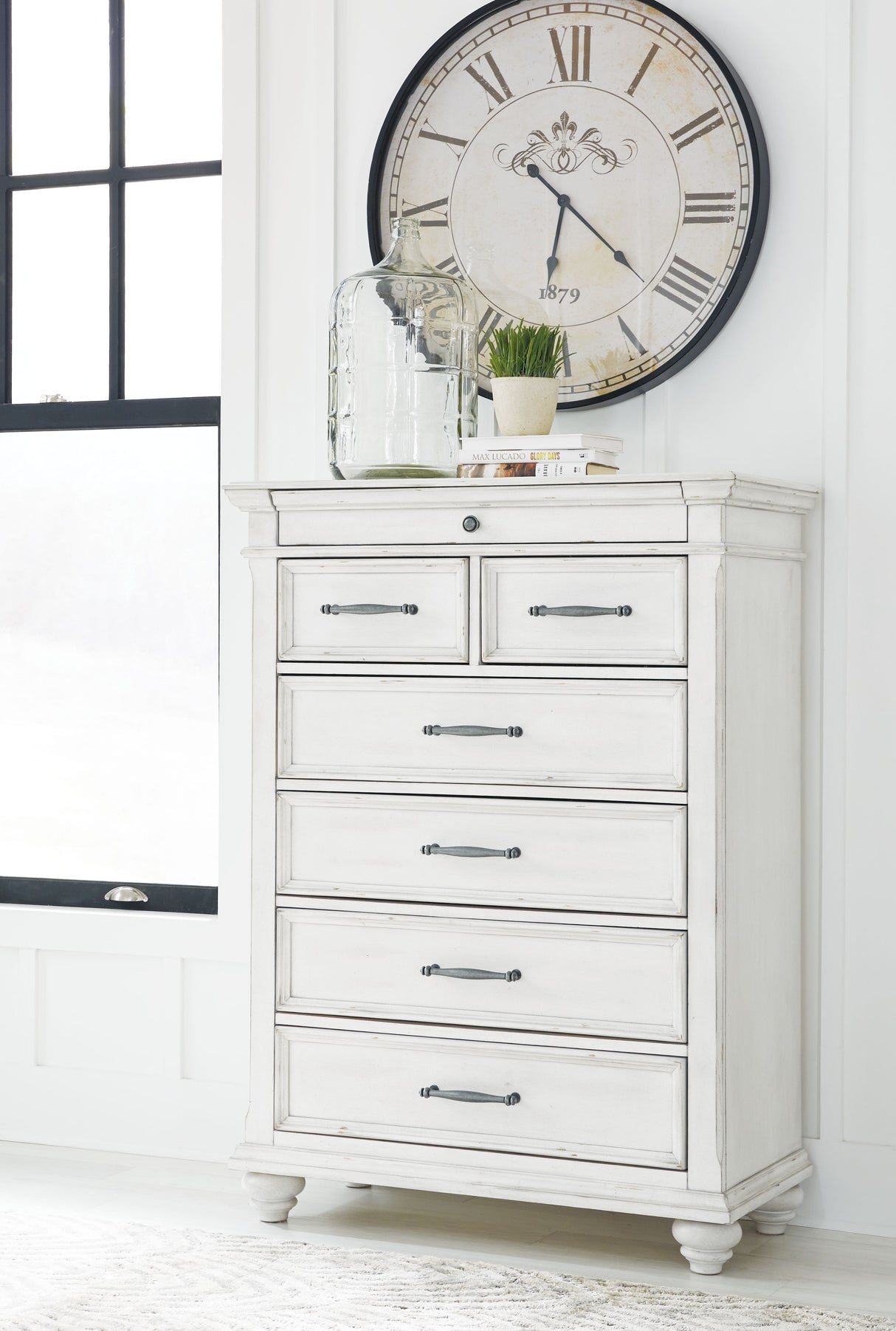 Kanwyn - Whitewash - Chest by Benchcraft® | Bel Furniture
