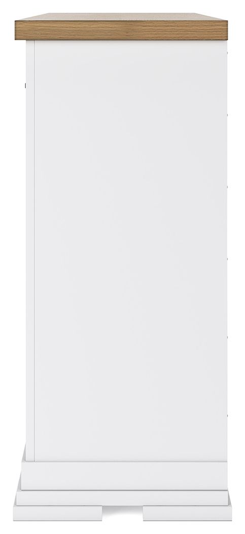 Ashbryn - White / Natural - Dresser by Benchcraft® | Bel Furniture