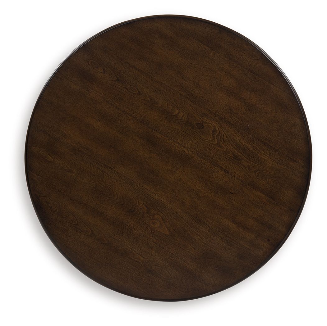 Frallyn - Dark Brown - Round End Table by Signature Design by Ashley® | Bel Furniture