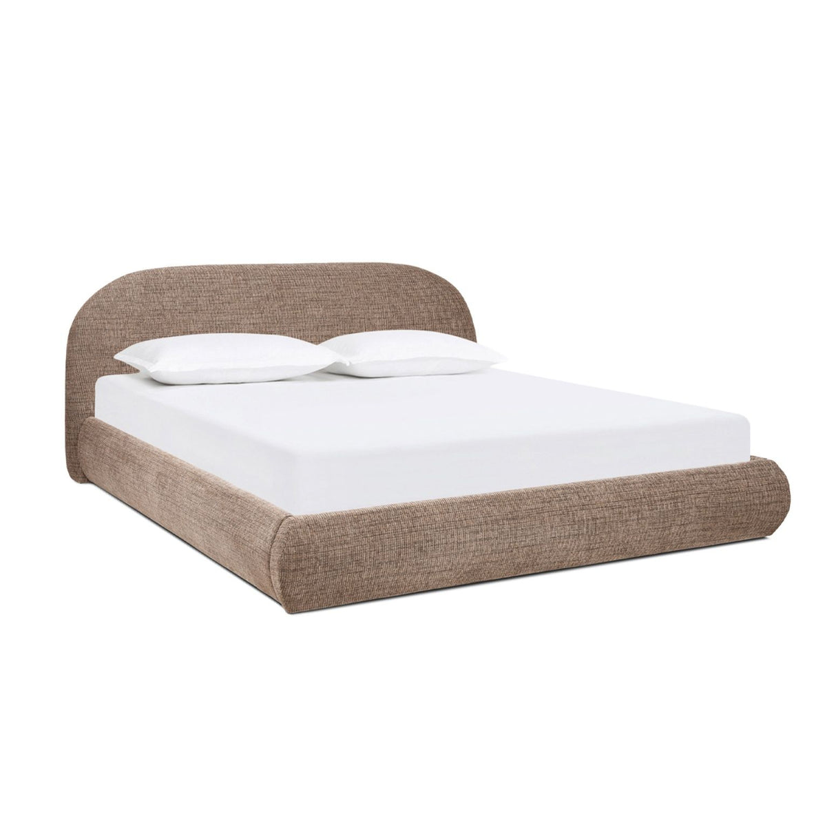 Archie Puffy Grounded - Upholstered Platform Bed