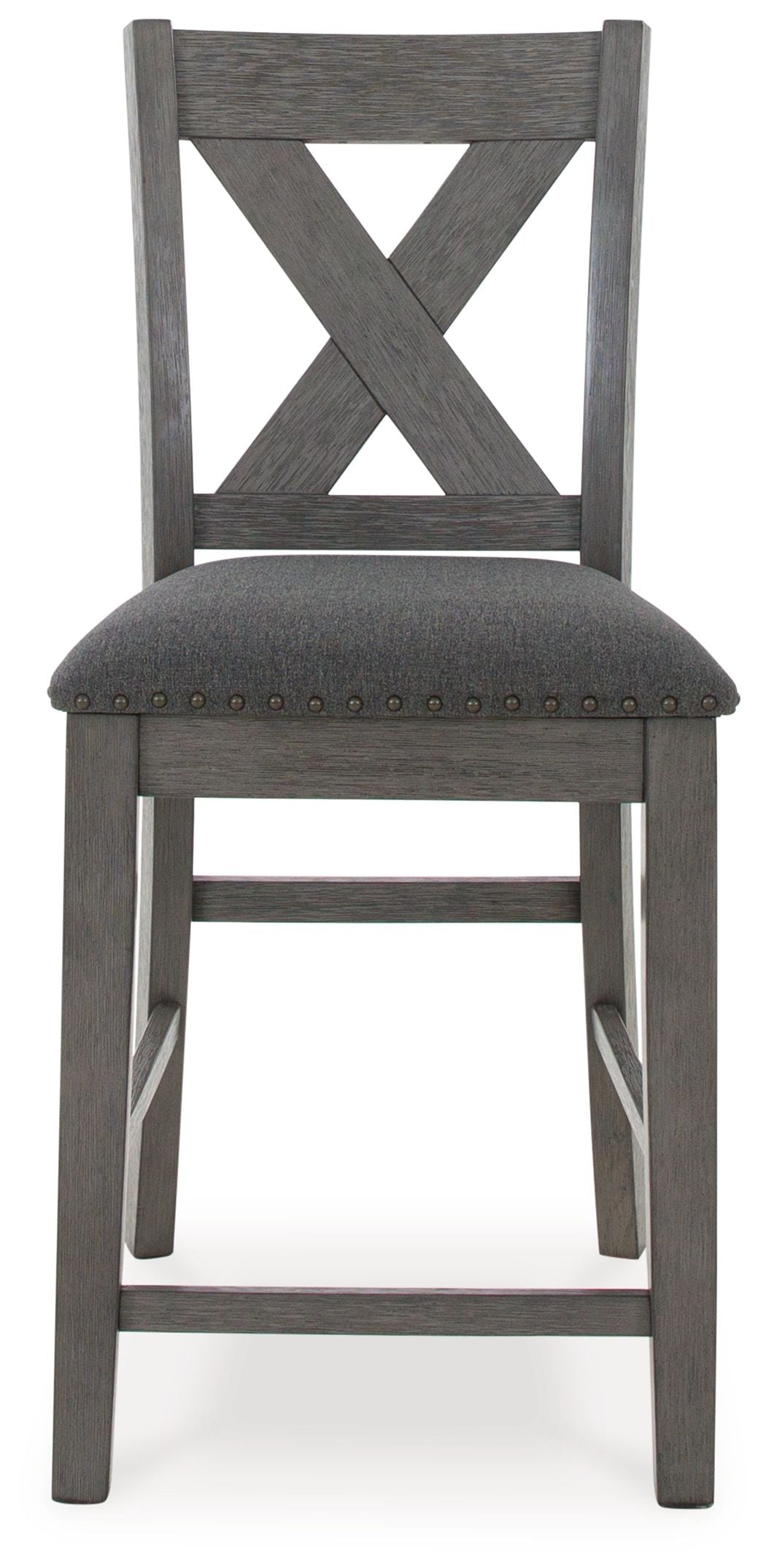 Caitbrook - Gray - Rect Drm Counter Table Set (Set of 7) by Signature Design by Ashley® | Bel Furniture