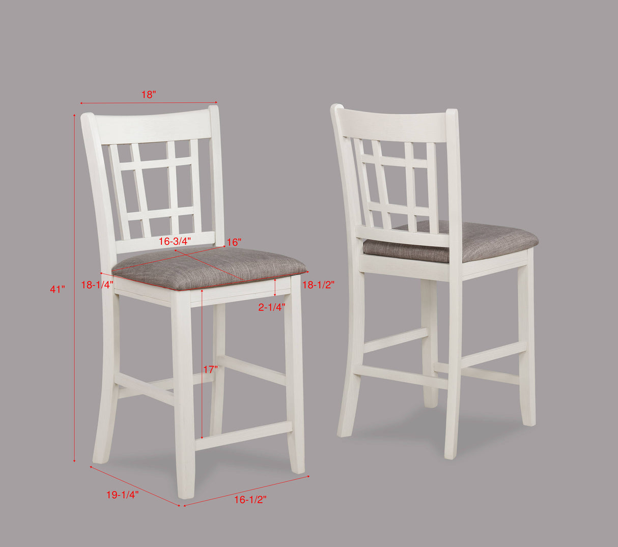 Hartwell - Counter Height Chair (Set of 2) by Crown Mark | Bel Furniture