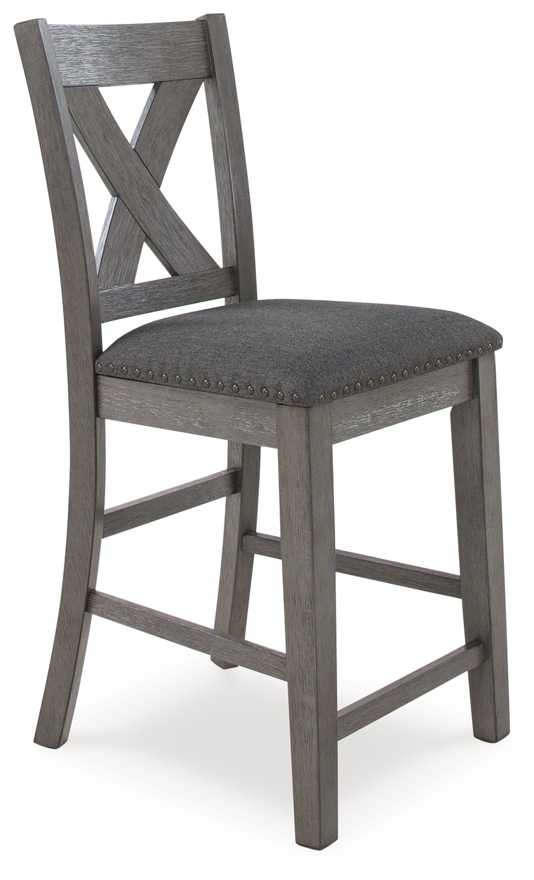 Caitbrook - Gray - Rect Drm Counter Table Set (Set of 7) by Signature Design by Ashley® | Bel Furniture