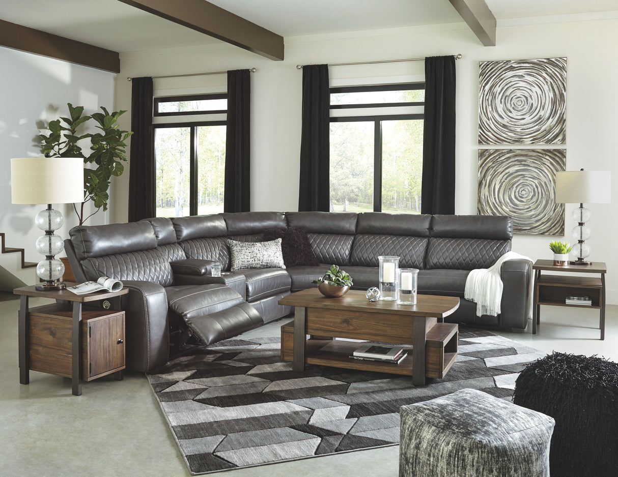 Samperstone - Power Reclining Sectional by Signature Design by Ashley® | Bel Furniture