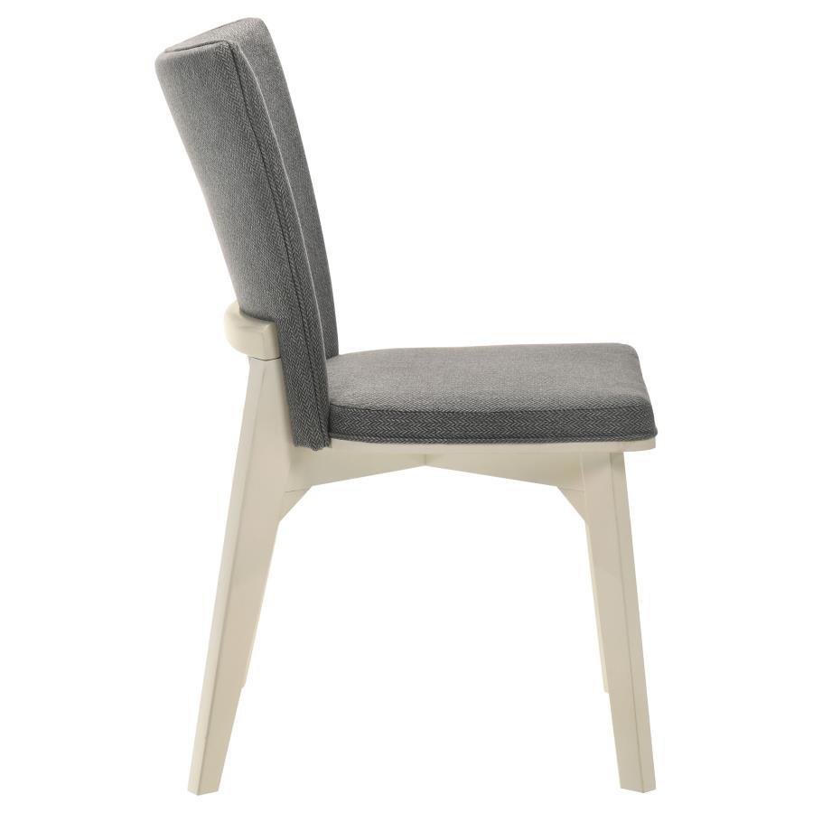 Biloxi - Upholstered Dining Side Chair (Set of 2) - Gray by Coaster Fine Furniture | Bel Furniture