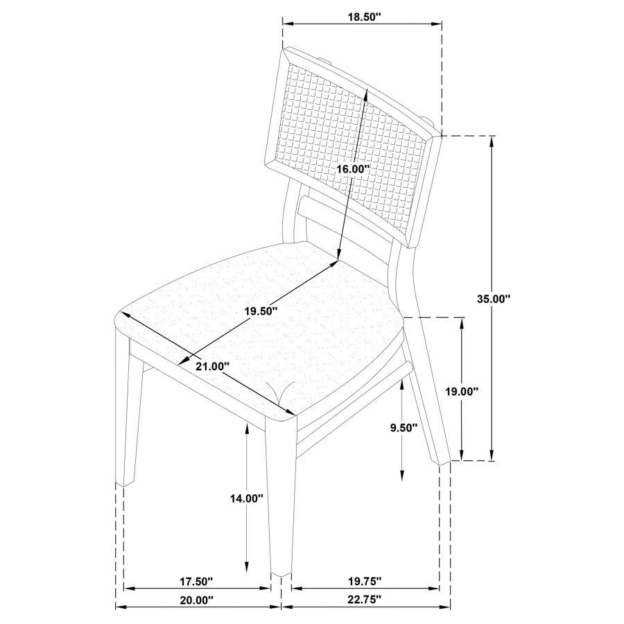 Kailani - 10 Piece Wood Dining Set with Sideboard - Beige Oak by Coaster Fine Furniture | Bel Furniture