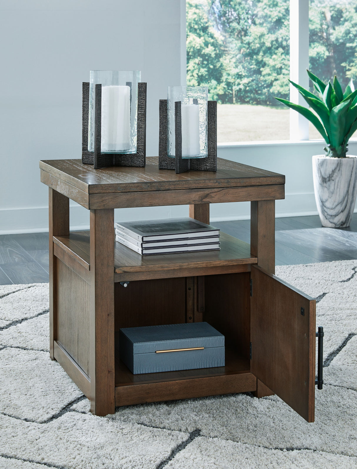 Boardernest - Brown - Rectangular End Table by Signature Design by Ashley® | Bel Furniture