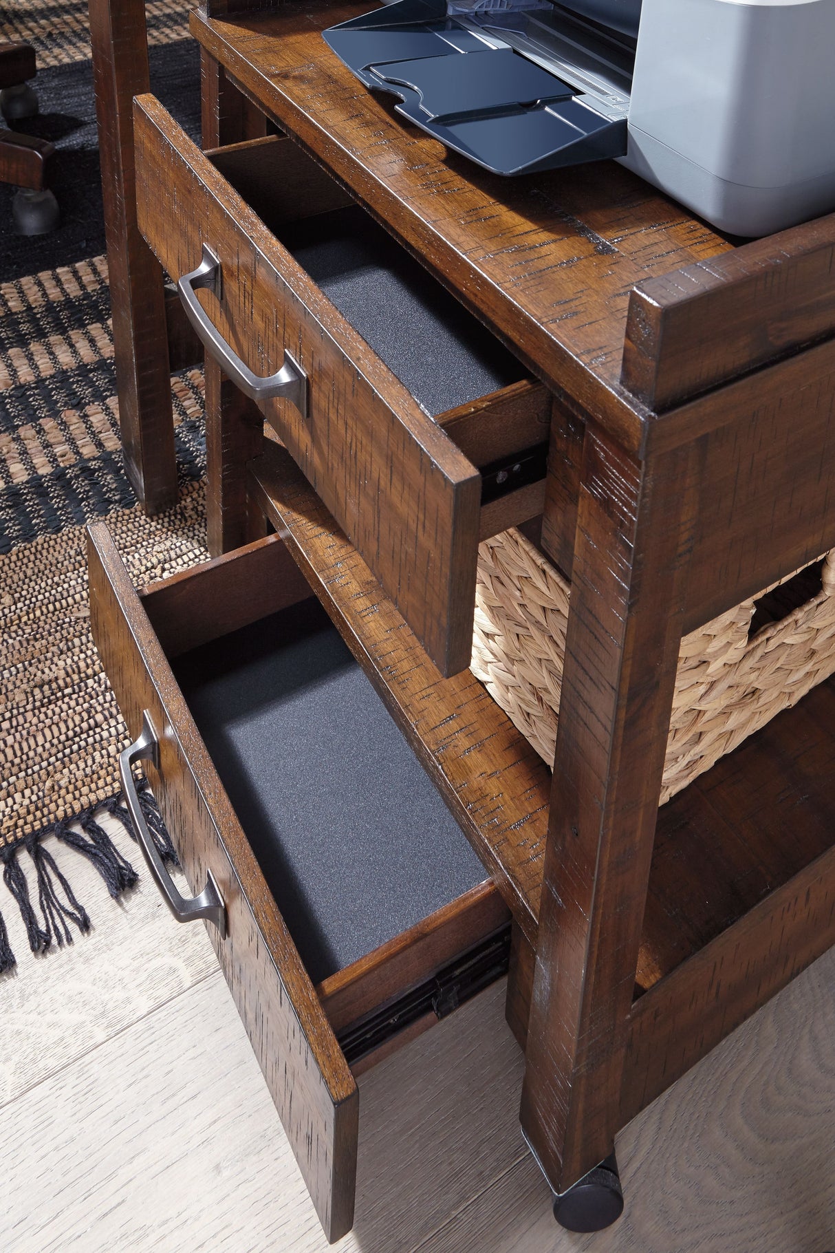 Baldridge - Rustic Brown - Printer Stand by Signature Design by Ashley® | Bel Furniture