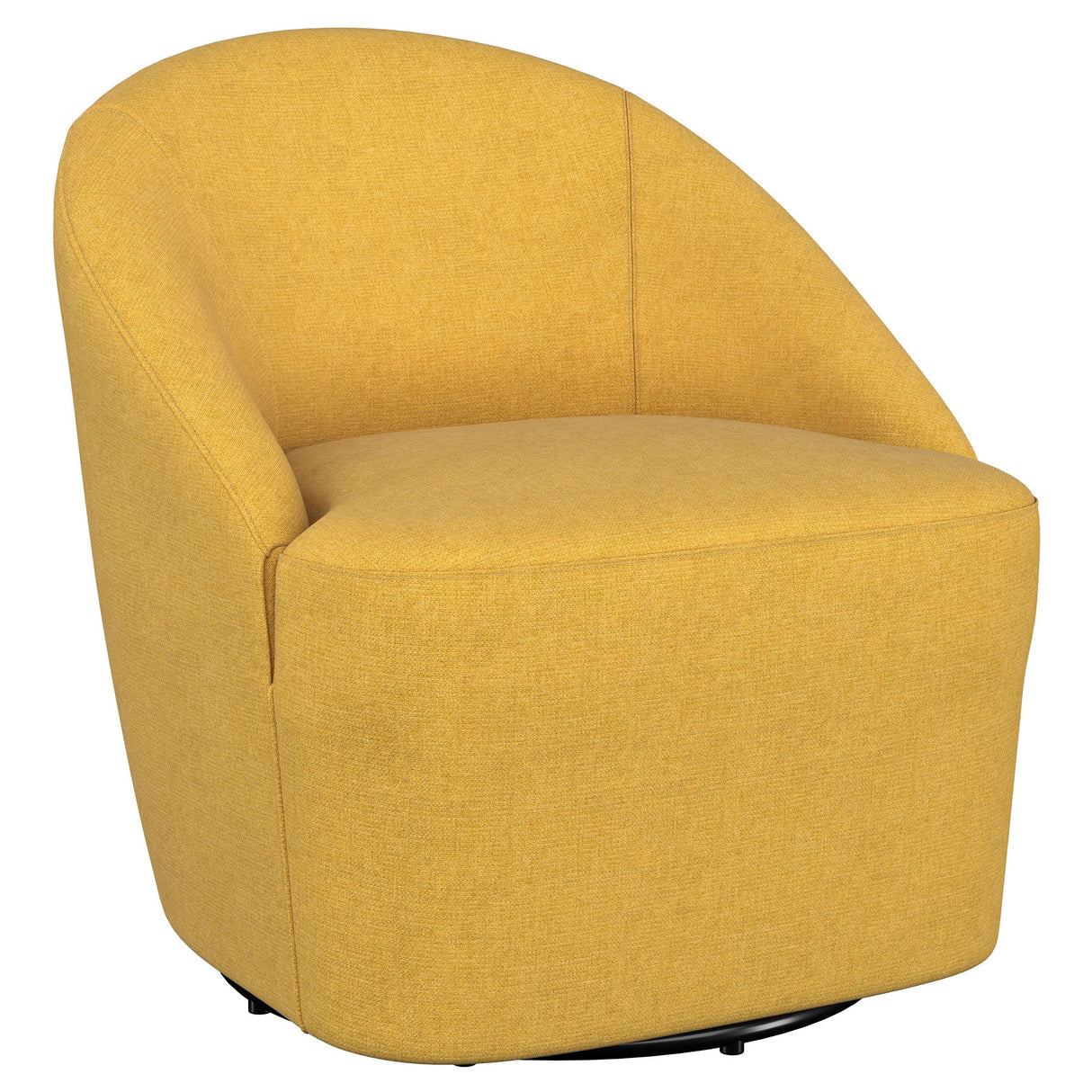 Leon - Upholstered Barrel Accent Swivel Chair Yellow by Coaster Fine Furniture | Bel Furniture