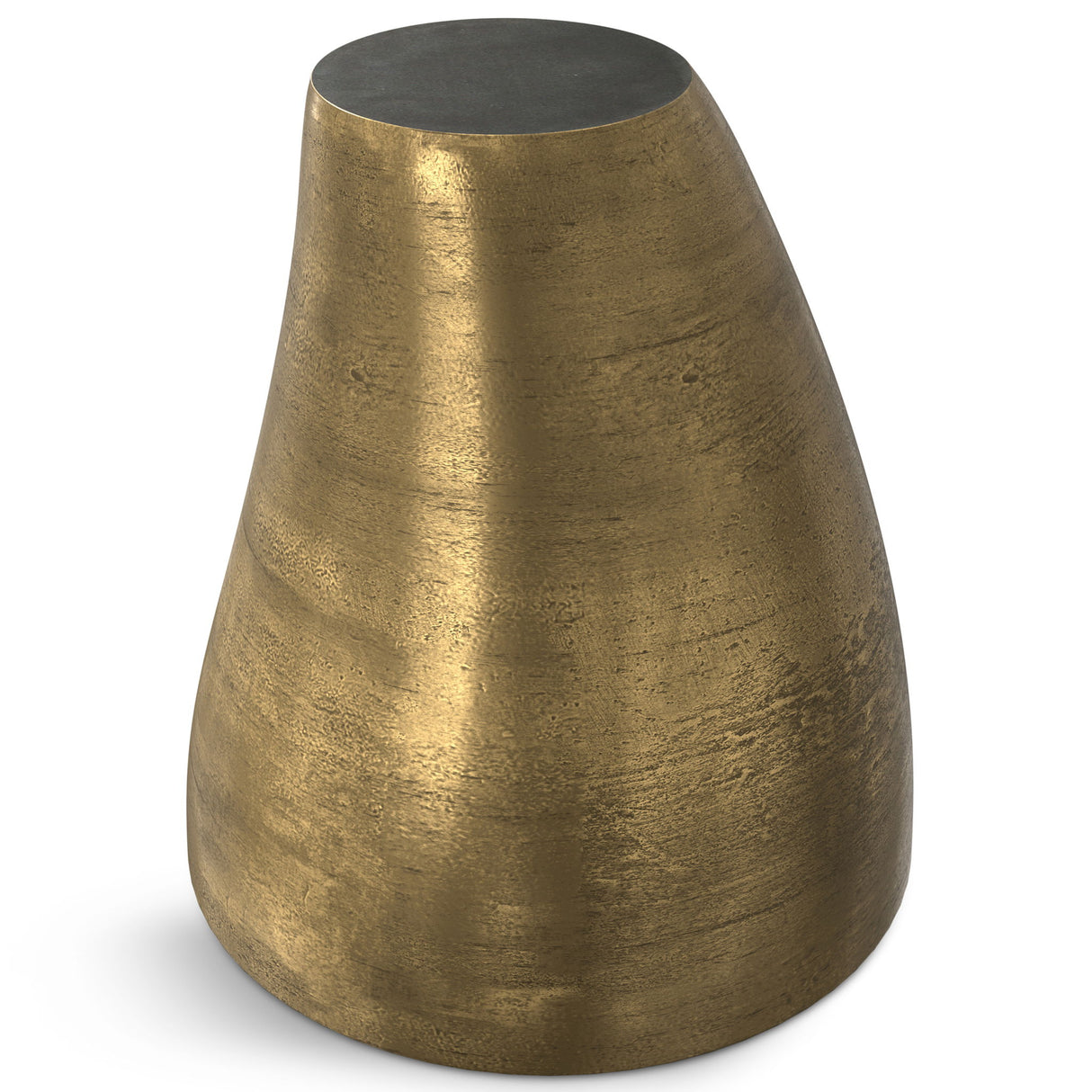 Cavan - Cast Aluminum Side Table - Antique Brass by Simpli-Home | Bel Furniture