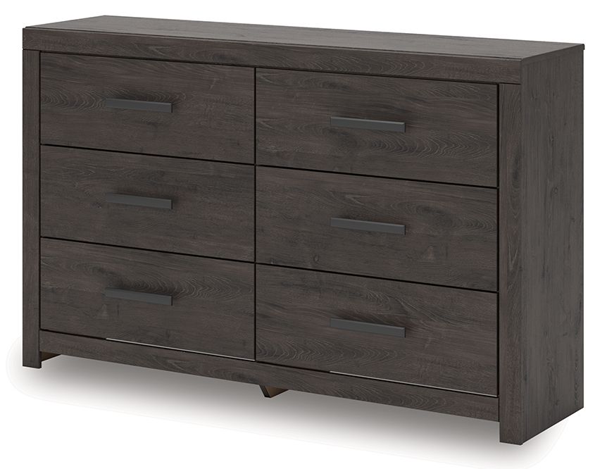 Prendonea - Charcoal - Six Drawer Dresser by Signature Design by Ashley® | Bel Furniture