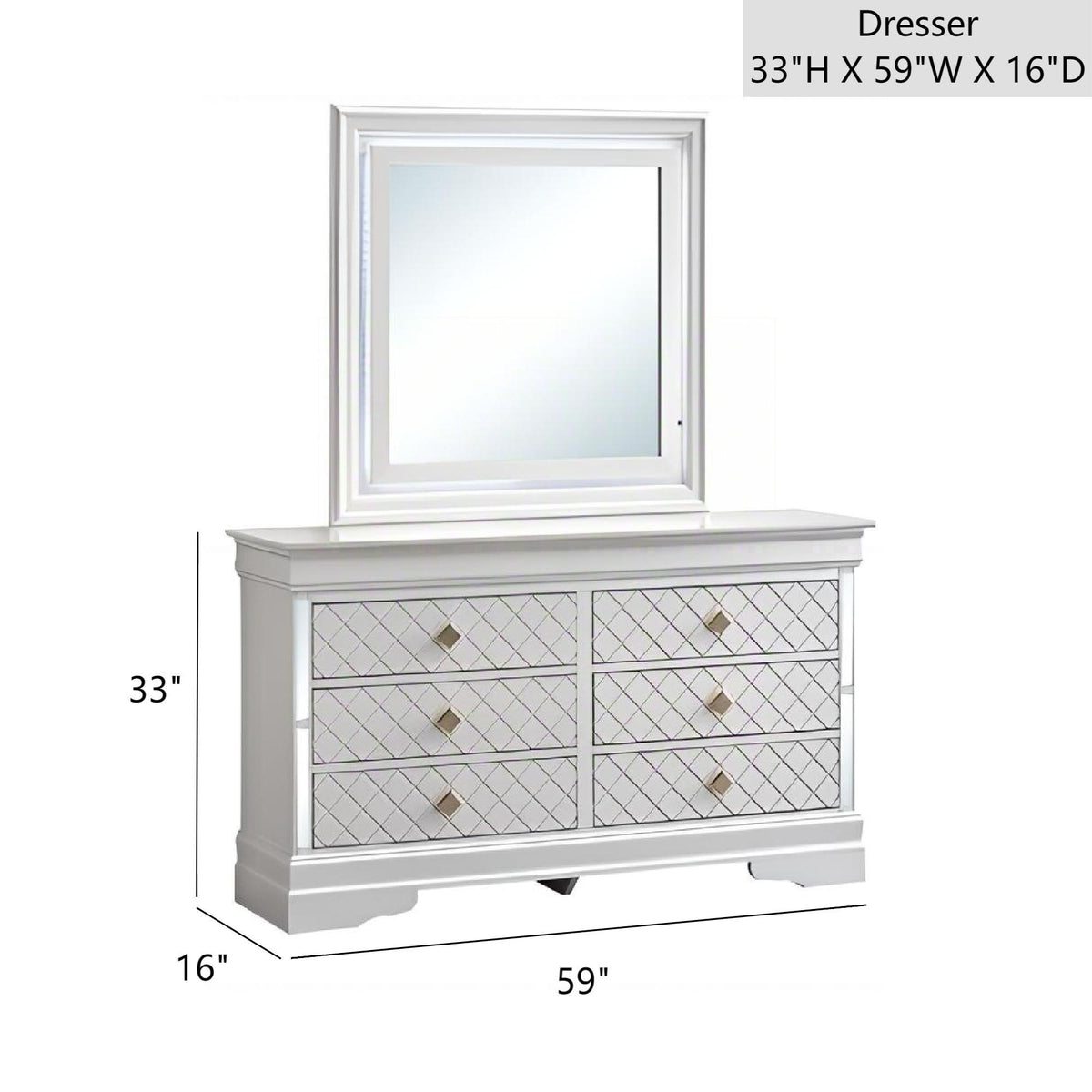 Verona - Dresser - White