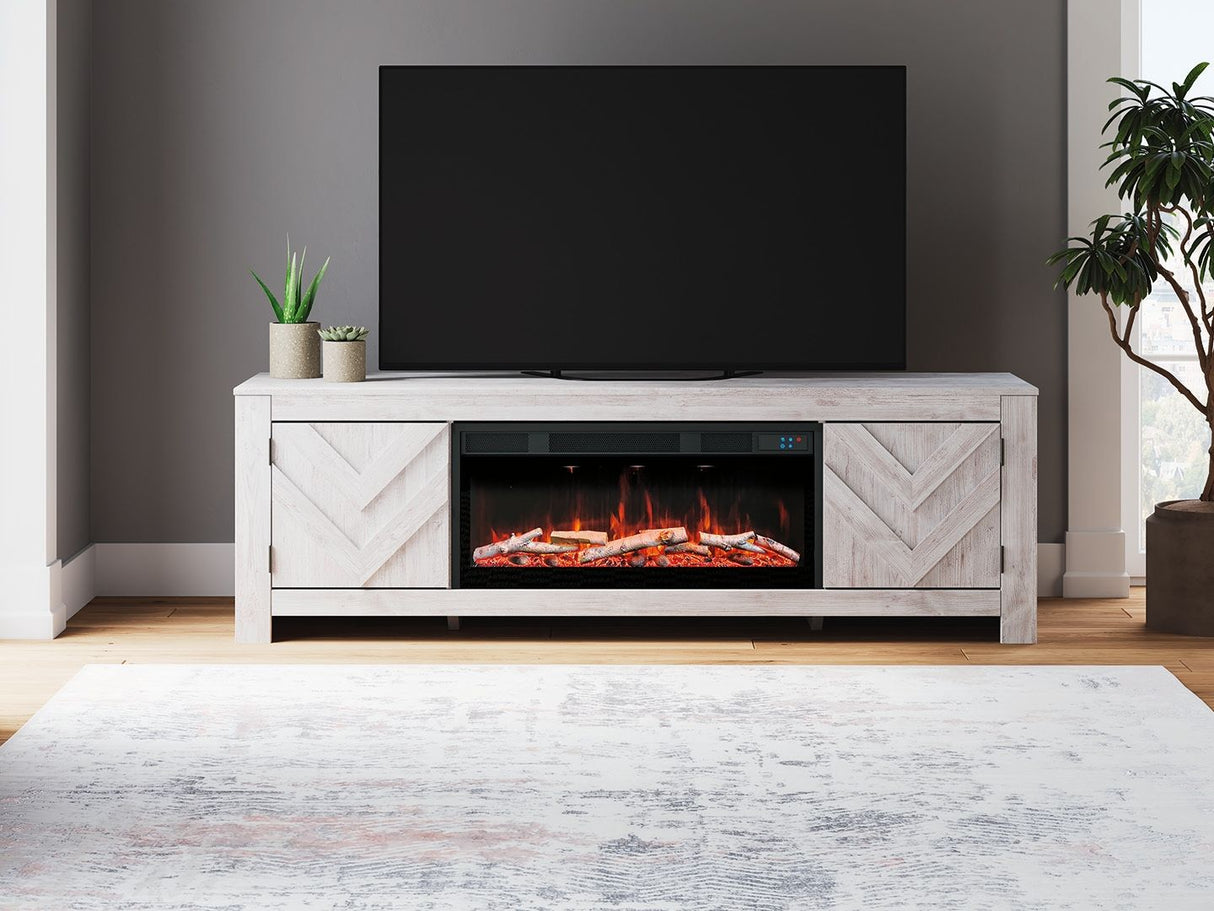 Cayboni - LG TV Stand With Fireplace Option by Signature Design by Ashley® | Bel Furniture