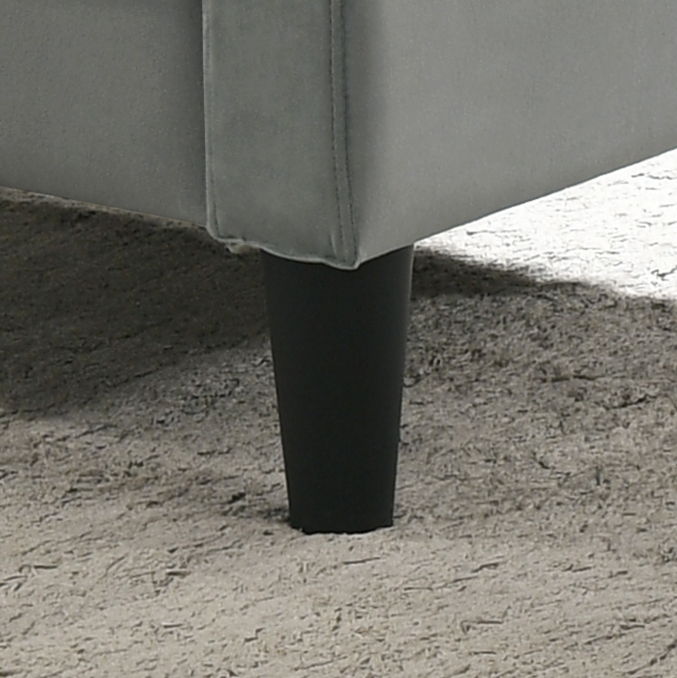 Hale - Velvet Accent Armchair With Tufting by Lilola Home | Bel Furniture