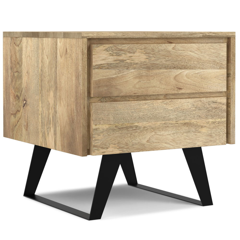 Lowry - Side Table - Natural by Simpli-Home | Bel Furniture