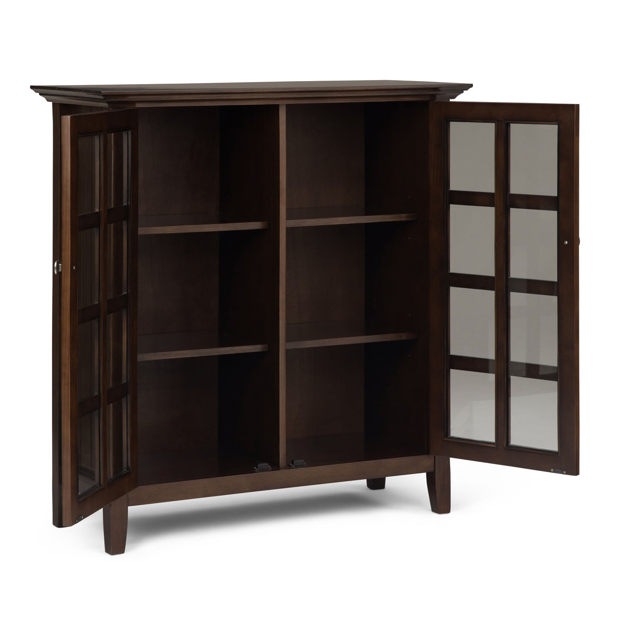 Acadian - Medium Storage Cabinet - Natural Aged Brown by Simpli-Home | Bel Furniture