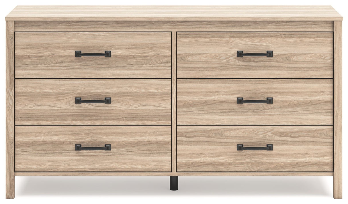 Battelle - Tan - Six Drawer Dresser by Signature Design by Ashley® | Bel Furniture