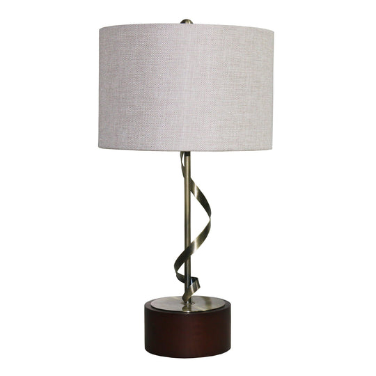 Nightstand Desk Lamp With Twisted Base White