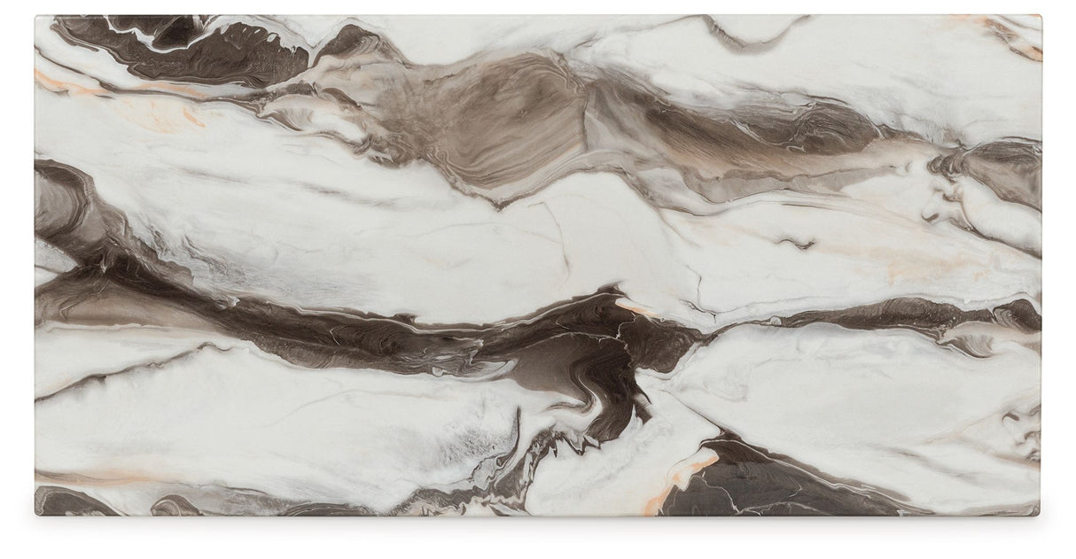 Cendill - Dark Brown / White / Black - Occasional Table Set (Set of 3) by Signature Design by Ashley® | Bel Furniture