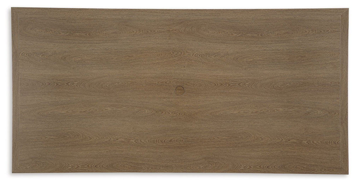 Serene Bay - Dark Brown - Rectangular Dining Table With Umbrella Option by Signature Design by Ashley® | Bel Furniture