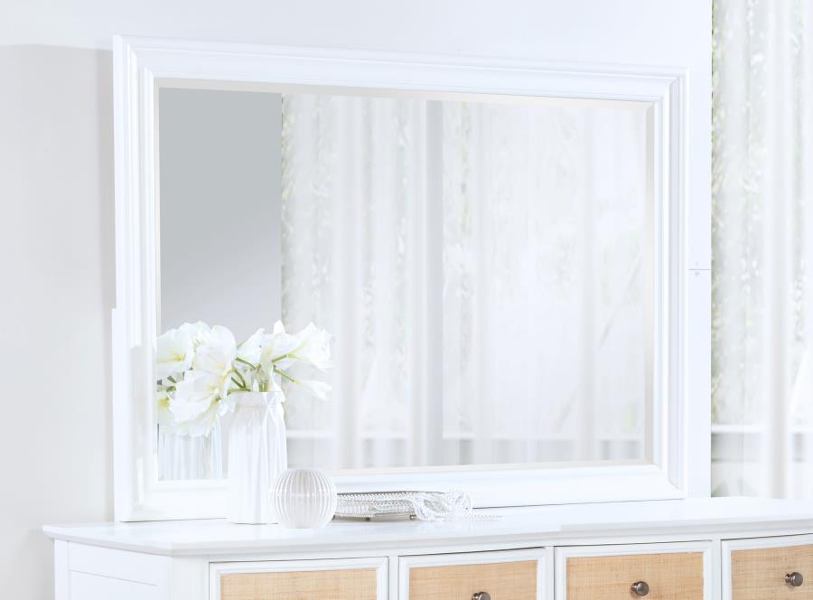 Bexhill - Dresser Mirror - White by Coaster Fine Furniture | Bel Furniture
