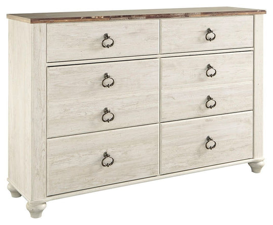 Willowton - Dresser, Mirror Beige Dressers by Signature Design by Ashley® | Bel Furniture