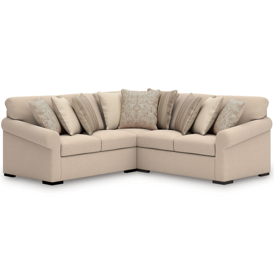 LadyMae - Sectional Beige 3 Pc. Sectional by Benchcraft® | Bel Furniture